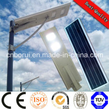 2016 la luz de calle solar todo en uno al aire libre con alta potencia al aire libre del exterior IP65 50W LED con poste